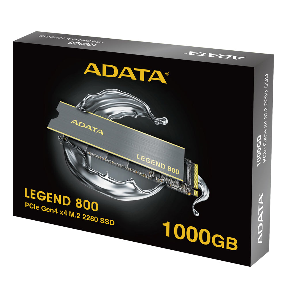 Unidad de Estado Solido ADATA Legend 800 (AZUL) 1000GB PCIe Gen3 Con Disipador