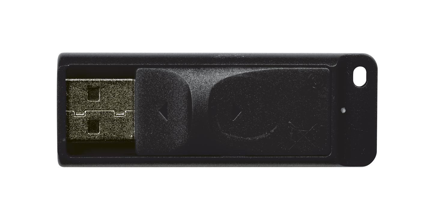 Memoria USB VERBATIM Flash 2.0 Slider 16GB - Negro