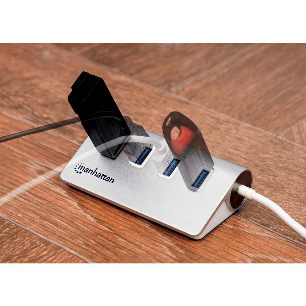 HUB USB V3.0 4 PTOS SIN FUENTE ALUMINIO