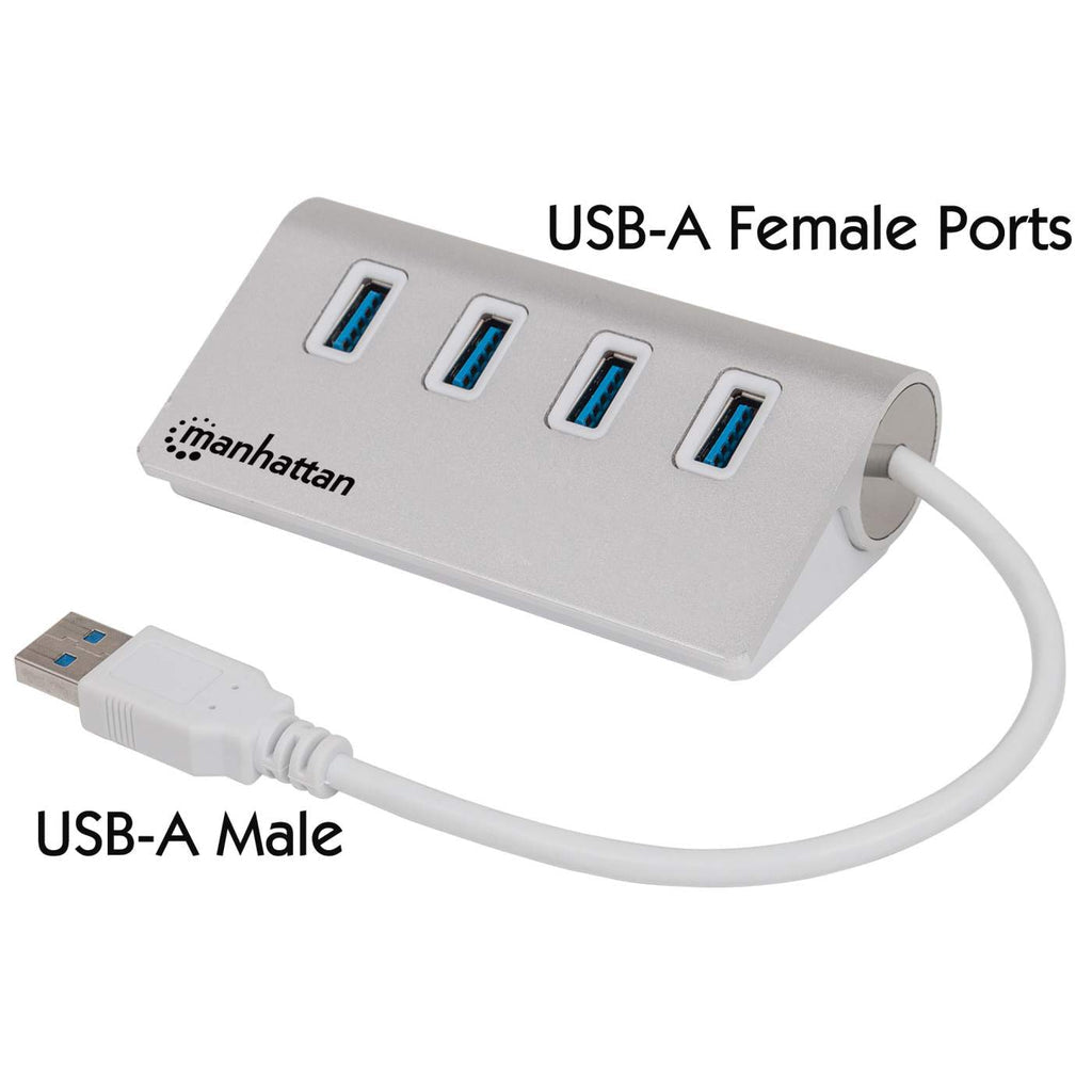 HUB USB V3.0 4 PTOS SIN FUENTE ALUMINIO