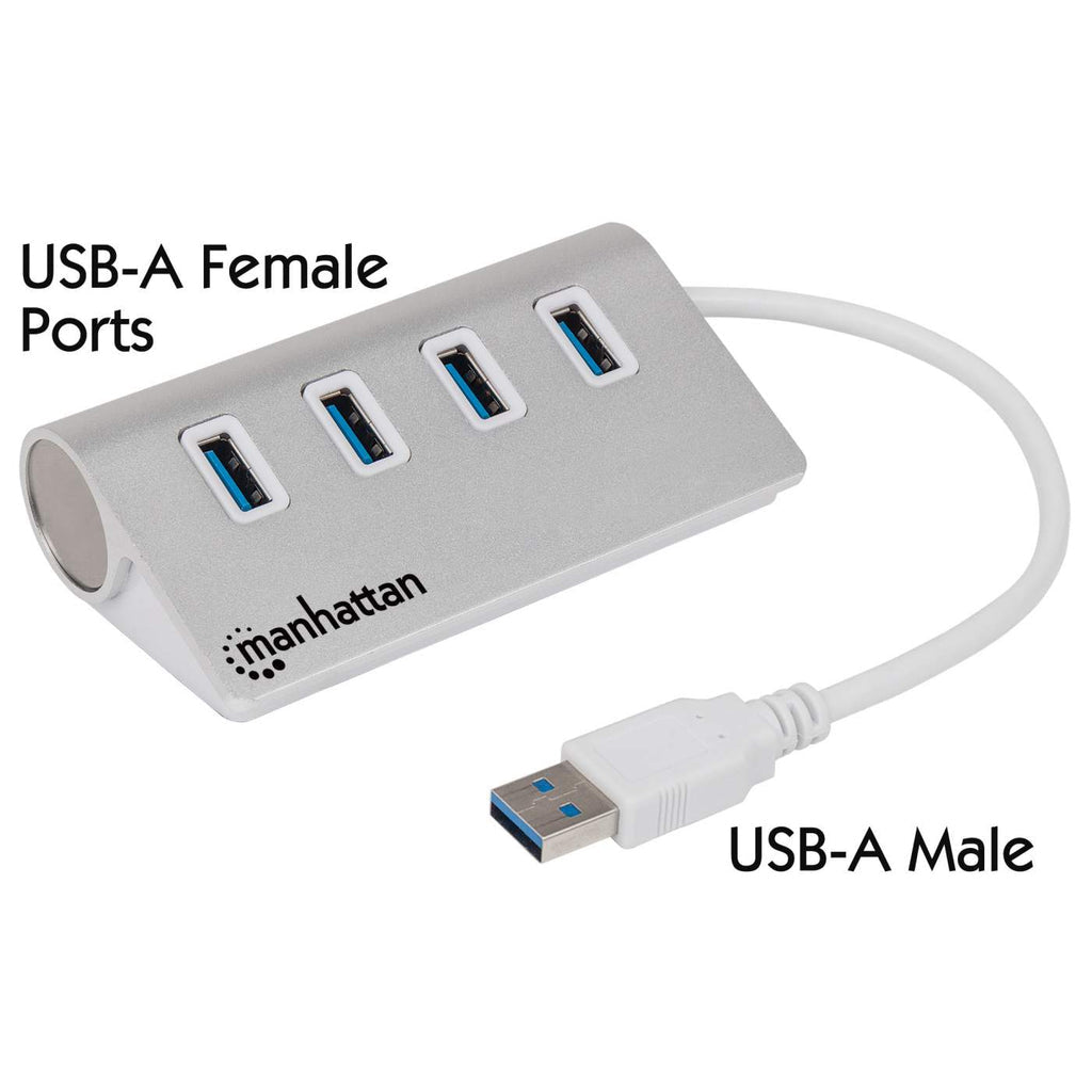 HUB USB V3.0 4 PTOS SIN FUENTE ALUMINIO