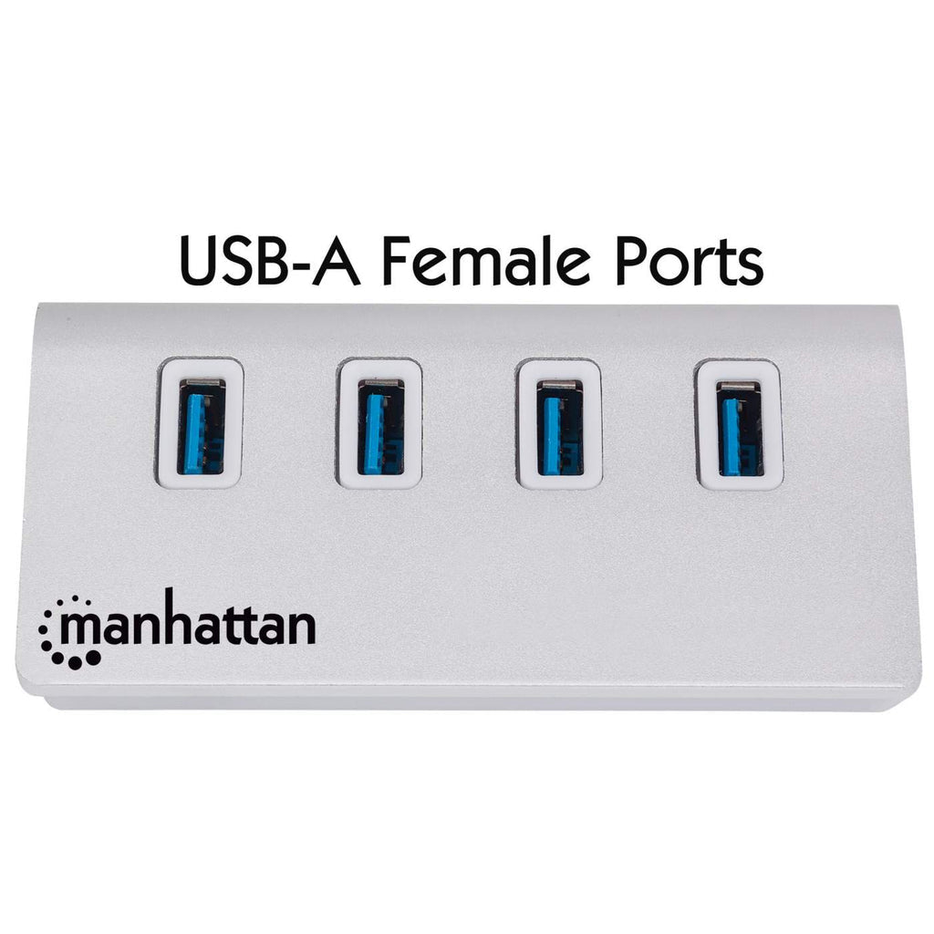 HUB USB V3.0 4 PTOS SIN FUENTE ALUMINIO