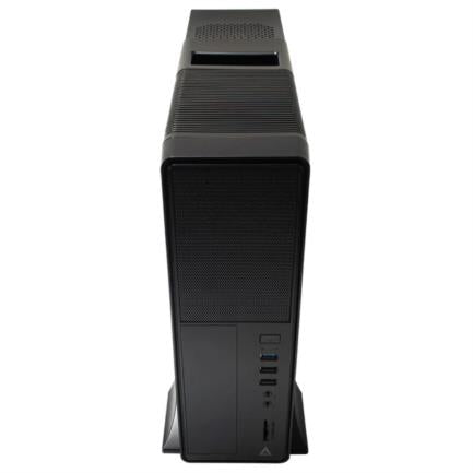Gabinete Acteck Mini Torre Slim Brook GS470 Max MB M-ATX Fuente TFX 500 W 1x USB 3.0 + 2x USB 2.0 + 1xFan Full Metalico + Frente Solido Negro