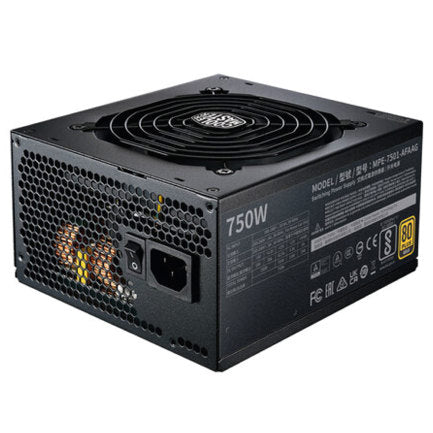Fuente de Poder Cooler Master (MPE-7501-AFAAG-3U2) 750W MWE GOLD V2 FM ATX 80 Plus Gold