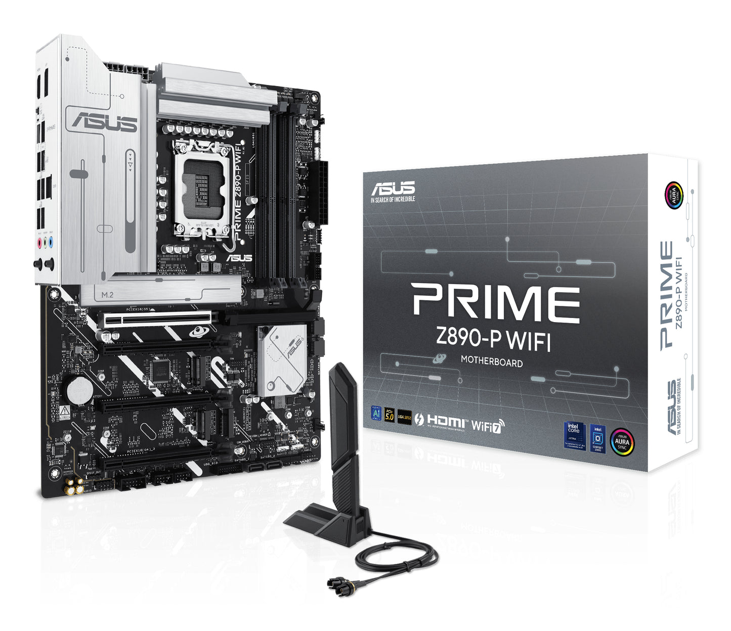 TARJETA MADRE ASUS (PRIME Z890-P WIFI) SOCKET 1851 15A 4 DDR5 HDMI TB PCIE-5.0 WIFI7 ATX