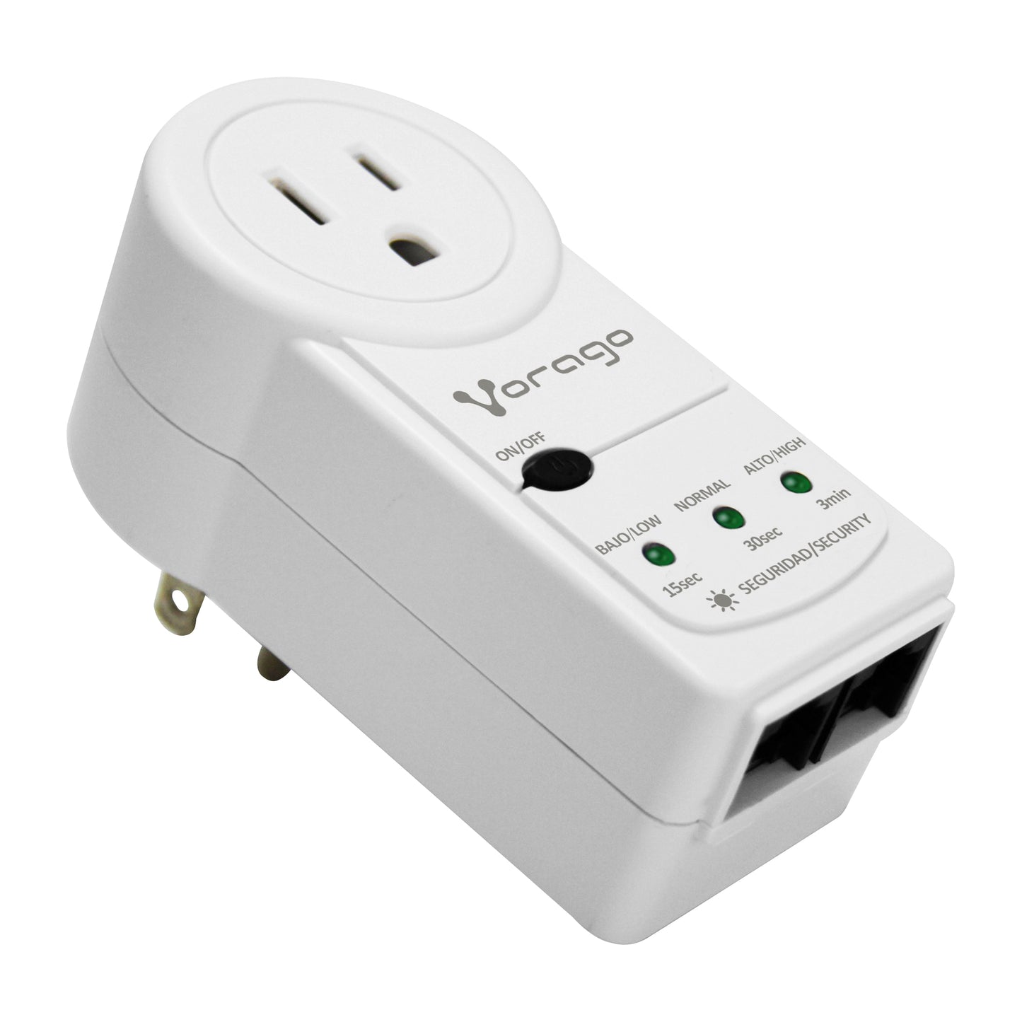 PROTECTOR DE VOLTAJE VORAGO AVR-300 RJ45/RJ11 PORTATIL 1800W ELECTRODOMESTICOS BLANCO