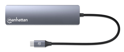 Estacion Docking USB-C  MANHATTAN con Hub 6 en 1