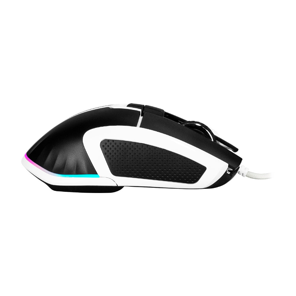 MOUSE GAME FACTOR MOG602 LASER PIXART 3370 19 000 DPI 6 BOTONES  1