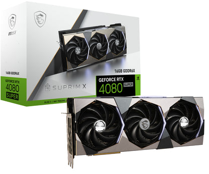 Tarjeta de Video Suprim X MSI GeForce RTX4080 Super 16GB Triple Fan GDDR6X PCIe 4 0 256 bits HDMI DP