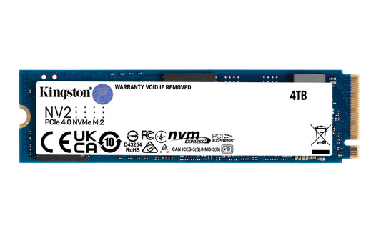 Unidad de Estado Solido SSD Kingston NV2 NVMe 4TB PCI Express 4 0 M 2