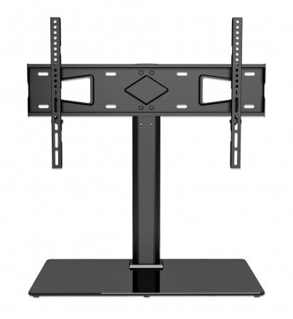 SOPORTE TV P/MESA 32 A 65 45KG ALTURA AJUSTABLE BASE DE VIDRIO