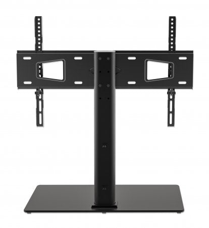 SOPORTE TV P/MESA 32 A 65 45KG ALTURA AJUSTABLE BASE DE VIDRIO