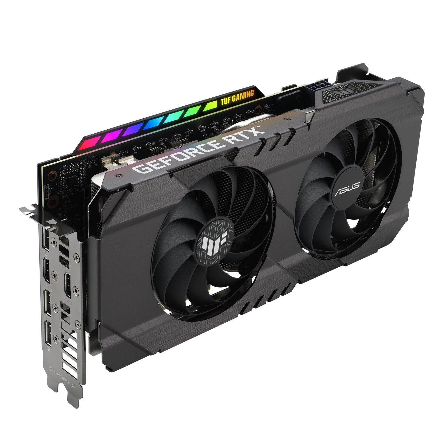 Tarjeta de Video Asus TUF Gaming GeForce RTX3050 OC 8GB ARGB Dual Fan GDDR6 PCIe 4.0 2xHDMI 3xDP