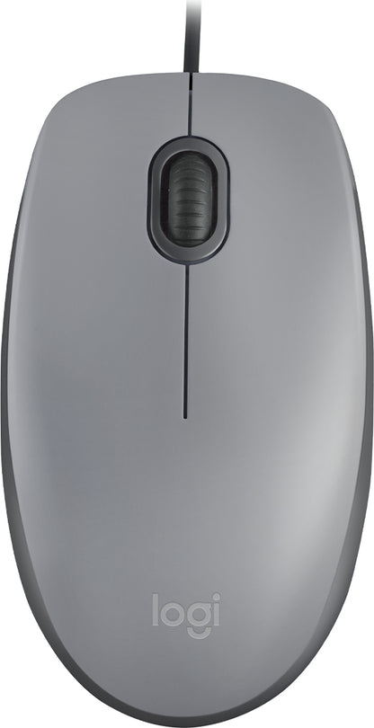 Mouse Logitech Alambrico M110 Silent Gray