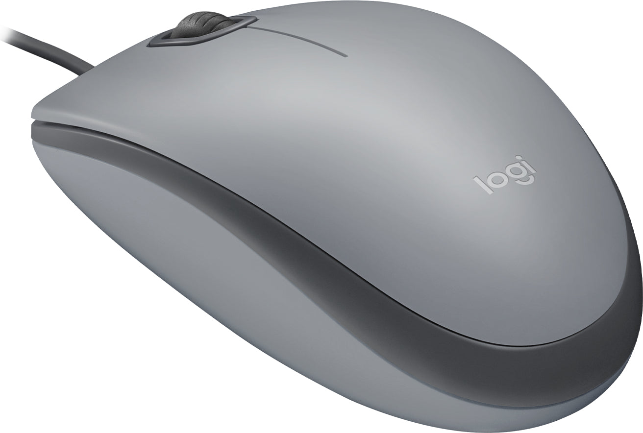 Mouse Logitech Alambrico M110 Silent Gray