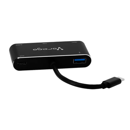 CONVERTIDOR VORAGO 5EN1 ADP-350 USB TIPO C A HDMIVGAUSB 3.0JACK