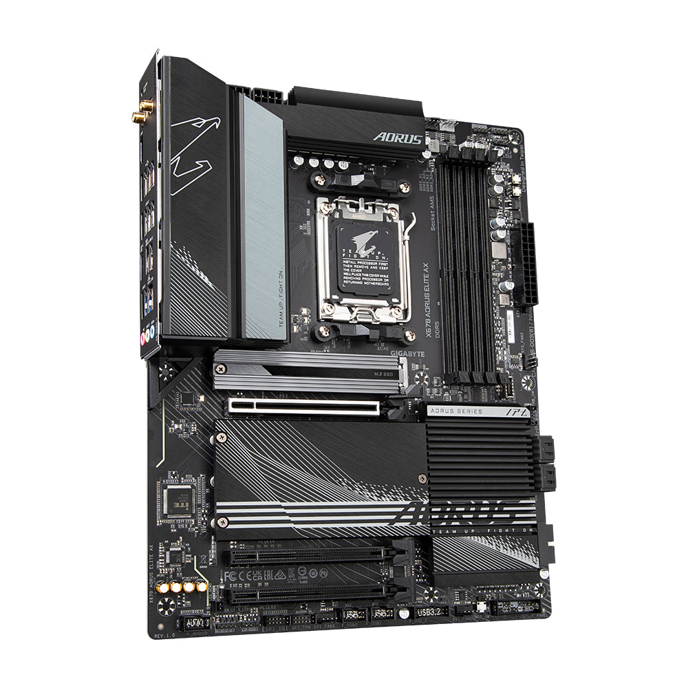 Tarjeta Madre Gigabyte X670 Aorus Elite AX 4xDDR5 128GB 8000Mhz PCIe 4 0 M 2 HDMI S AM5 7000 Series Ryzen ATX Wi Fi 6E