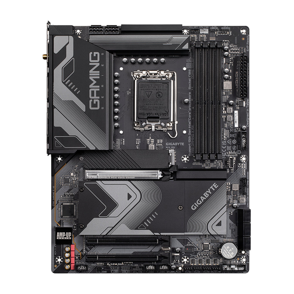 Tarjeta Madre Gigabyte Z790 GAMING X AX 4xDDR5 128GB 7600Mhz PCIe 5.0 HDMI DP S 1700 13th 14th Gen ATX Wi-Fi 6E