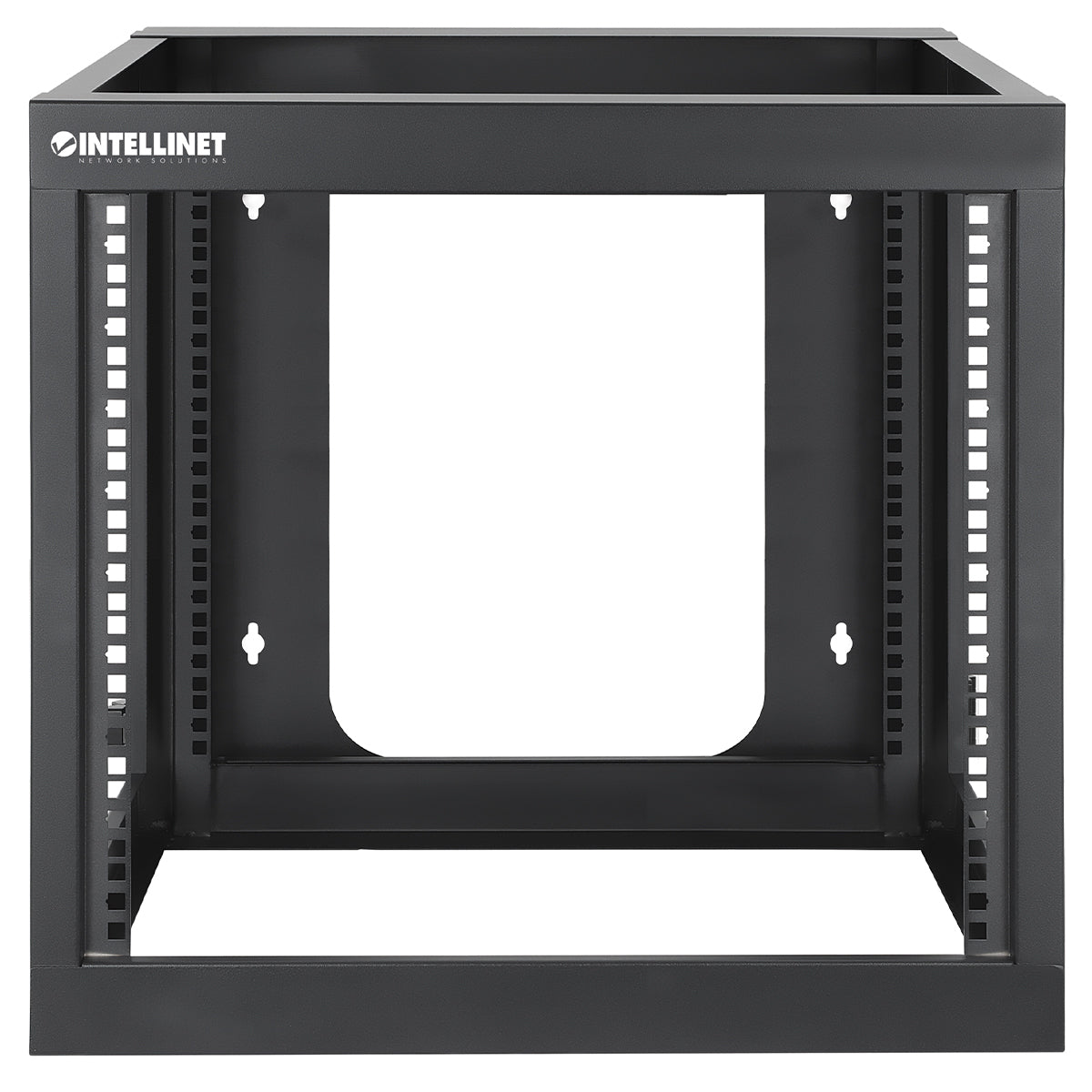 Rack Intellinet Abierto 19" para Montaje en Pared 4 Postes 9U Ensamblado Color Negro