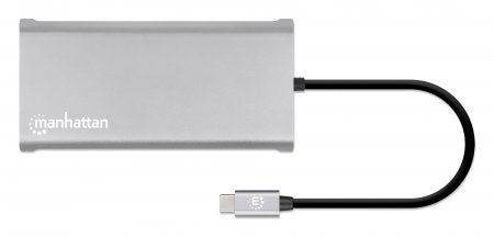 Docking Manhattan USB-C para Triple Monitor HDMI/USB-C/PD/SD/micro SD