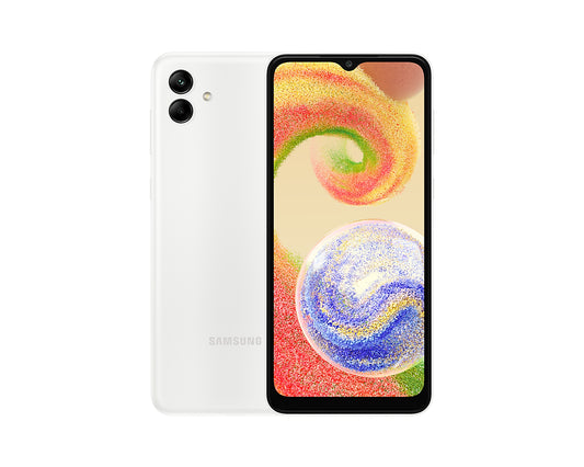 Smartphone Samsung Galaxy A04 6.5" 64GB/4GB Cámara 50MP+2MP/5MP Octacore Android Color Blanco