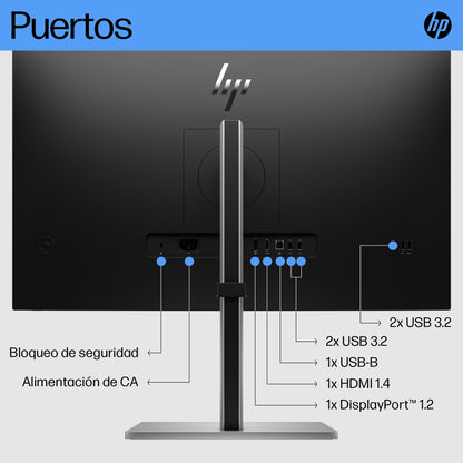 Monitor HP E27 G5 27" FHD Resolución 1920x1080 Panel IPS