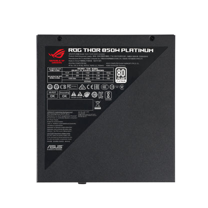 Fuente de Poder Asus ROG-THOR-850P2-GAMING 850W ATX 12V 80 Plus Platinum ll Modular 20+4 pin Fan 135mm OLED ARGB