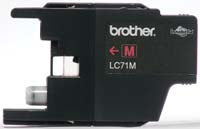 Tinta Brother LC71M Rendimiento 300 Páginas Color Magenta