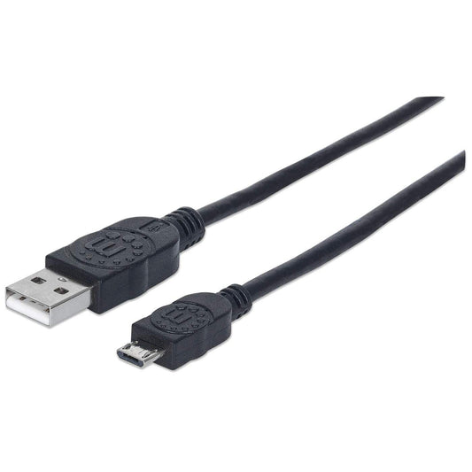 CABLE USB 2.0 A-MICRO B 3.0M NEGRO