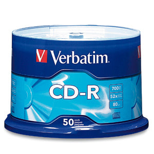 Disco VERBATIM CD-R 52X 80MIN 700MB C/50