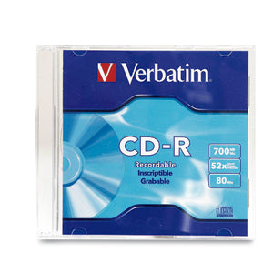 Disco VERBATIM CD-R 52X 80Min 700MB Slim Case