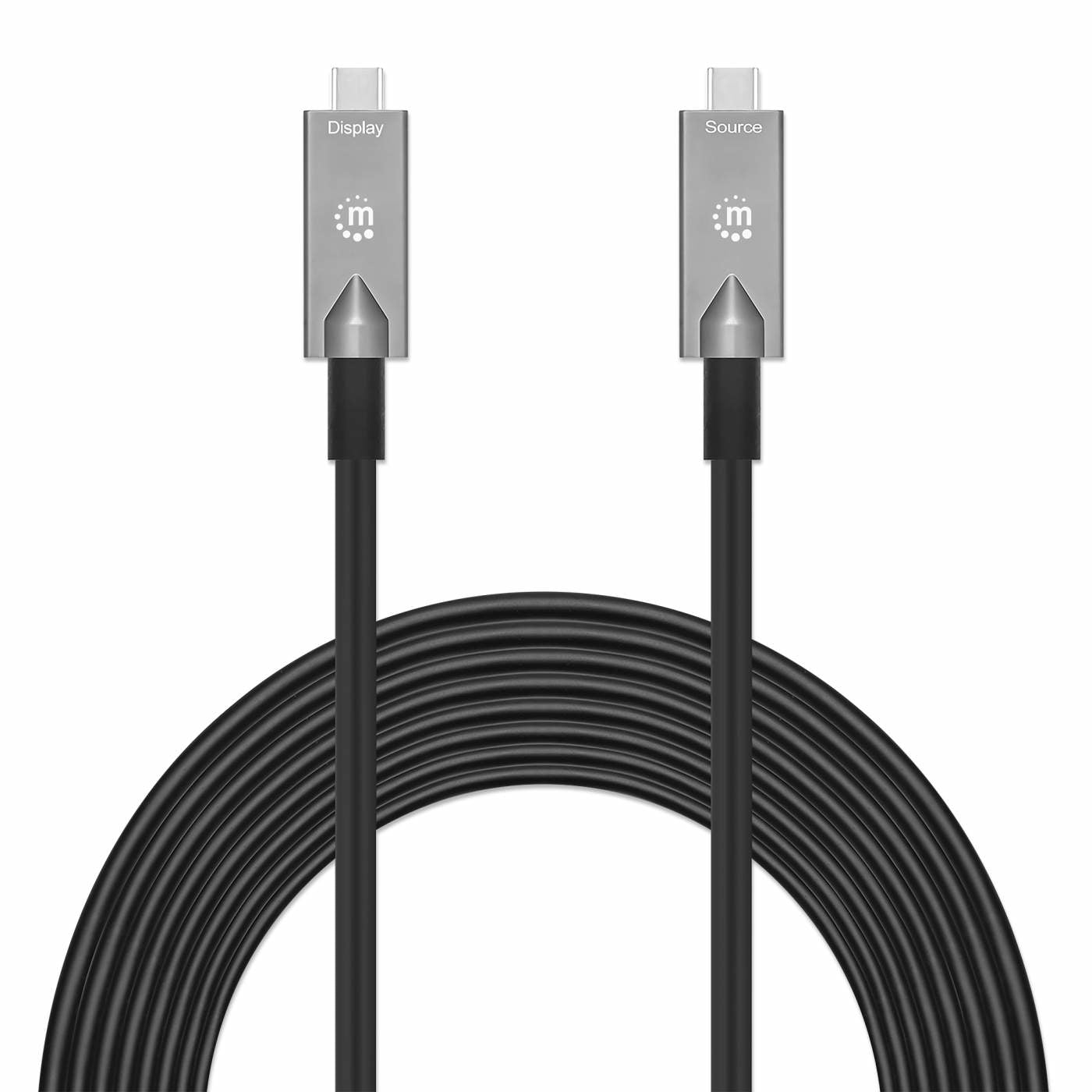 Cable USB-C MANHATTAN V3.2 C-C  7.5M 10Gbps 60W