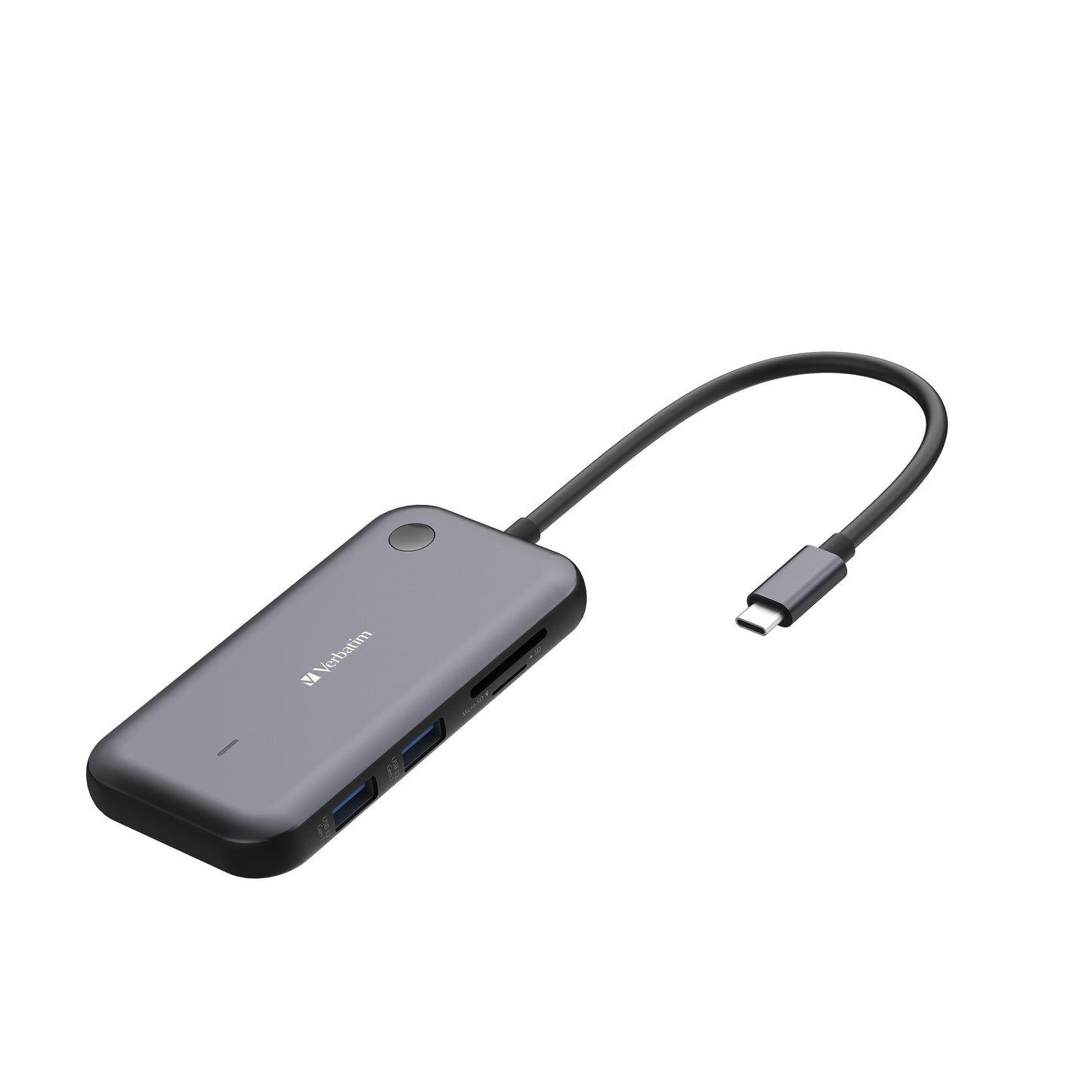 Adaptador Verbatim Inalámbrico USB-C con Lector de Tarjetas QCast Mirror WDA-01