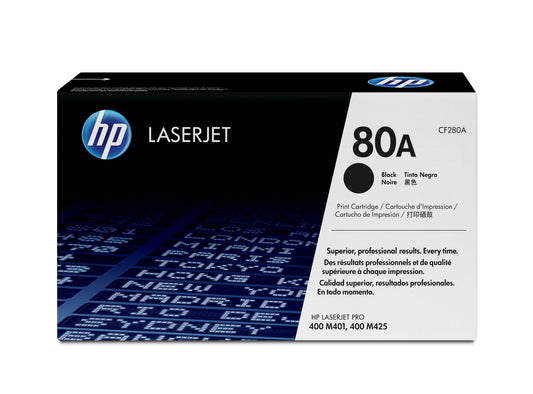 HP 80A BLACK LASERJET TONER CARTRIDGE CF280A