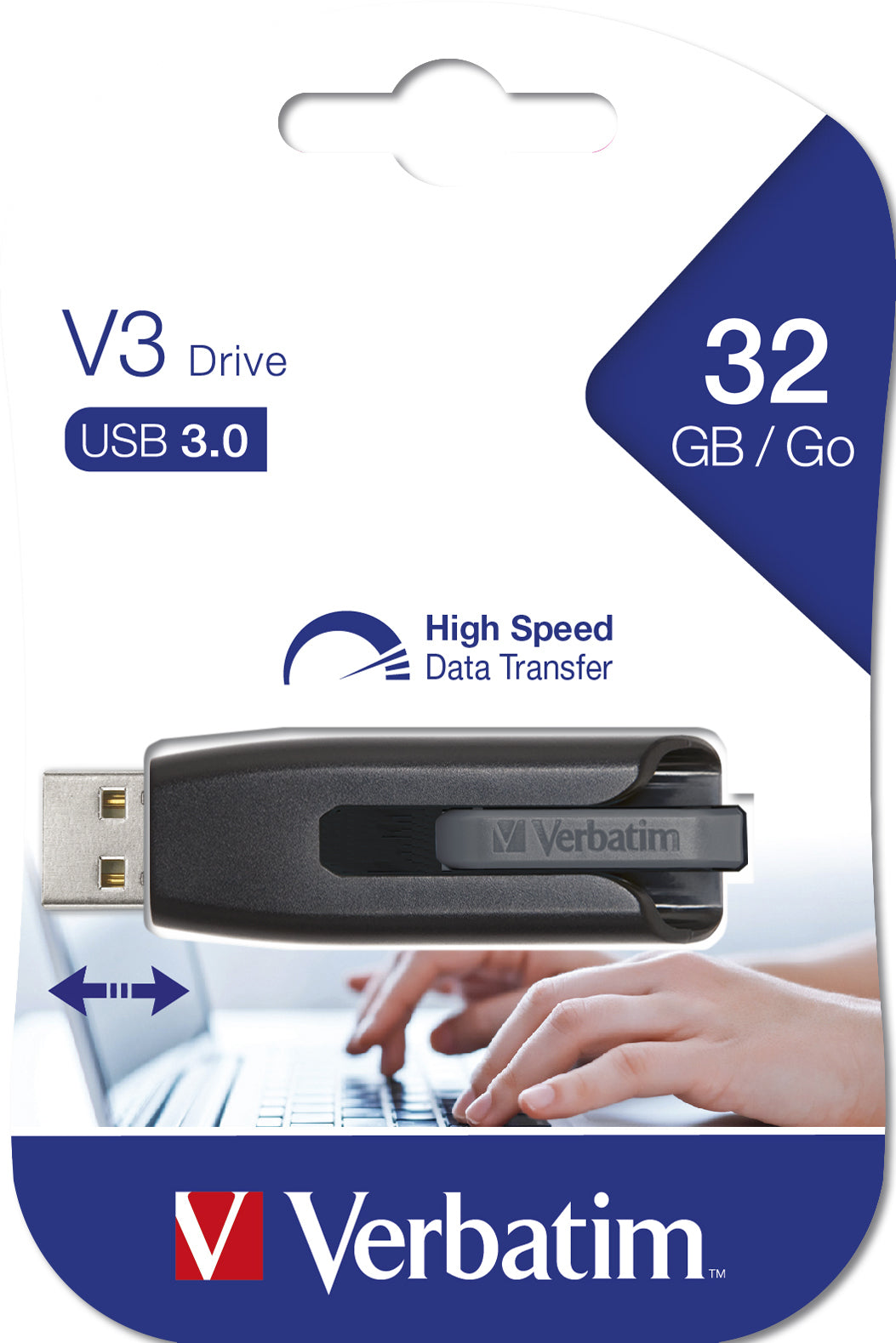 Memoria USB Verbatim Store n Go V3 32 GB 3.0 Color Negro-Gris