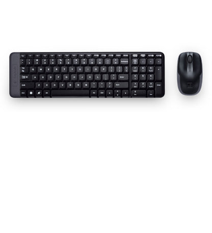 Logitech MK220 teclado Ratón incluido Oficina RF inalámbrico Negro