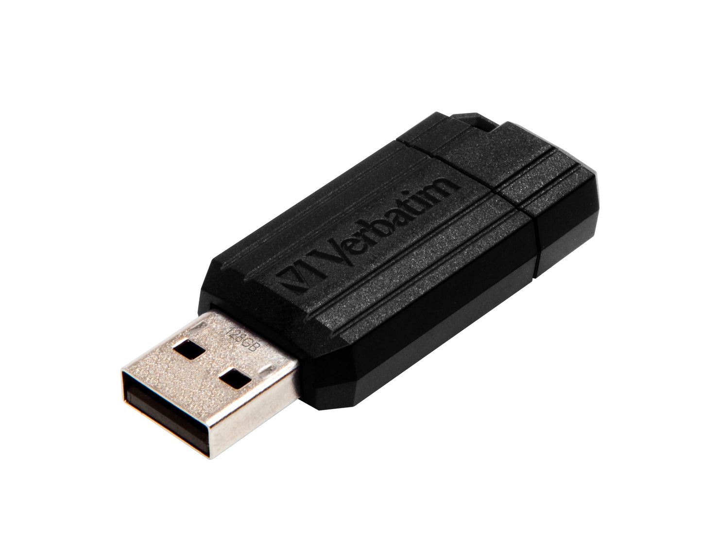 Memoria USB Verbatim PinStripe de 128 GB Color Negro