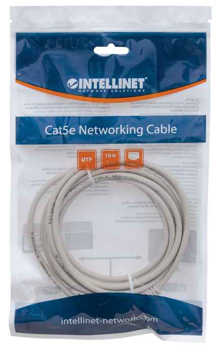 CABLE DE RED PATCH CAT5E RJ45 3.0M GRIS