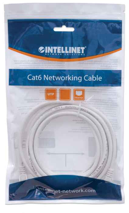 CABLE DE RED PATCH CAT6 RJ45 5.0M BLANCO