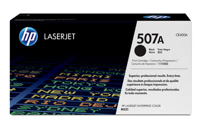 HP 507A BLACK LASERJET TONER CARTRIDGE CE400A