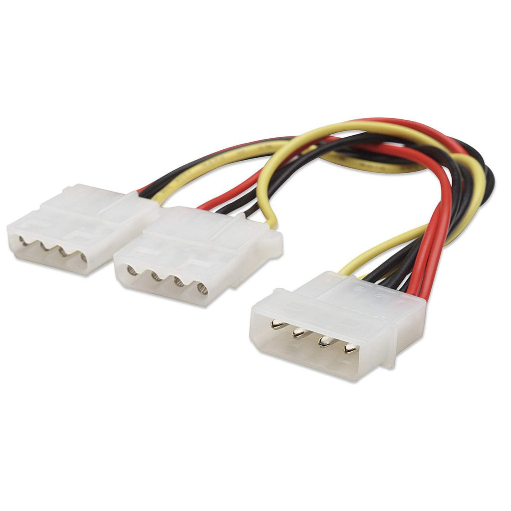 CABLE ALIMENTACION DIVISOR Y MOLEX 4 PINES A DUAL MOLEX HEMBRA