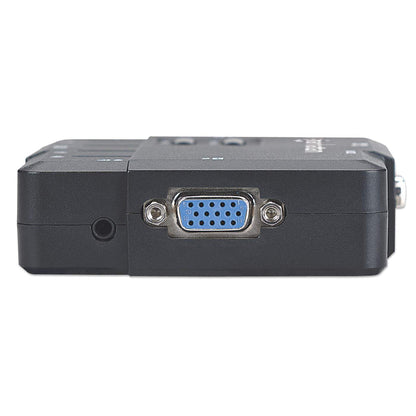 SWITCH KVM 2 PTOS USB Y 2PTOS VGA 3.5MM 1600X900 CON JUEGO CABLES