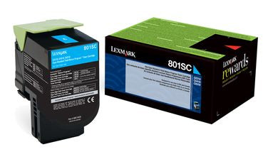 TONER LEXMARK 80C8SC0 RENDIMIENTO ESTANDAR RETORNO CYAN