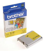 Tinta Brother LC51Y Rendimiento 400 Páginas MFC240C/DCP130C Color Amarillo