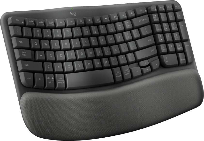 Logitech Wave Keys teclado Oficina RF inalámbrico + bluetooth QWERTY Español Grafito