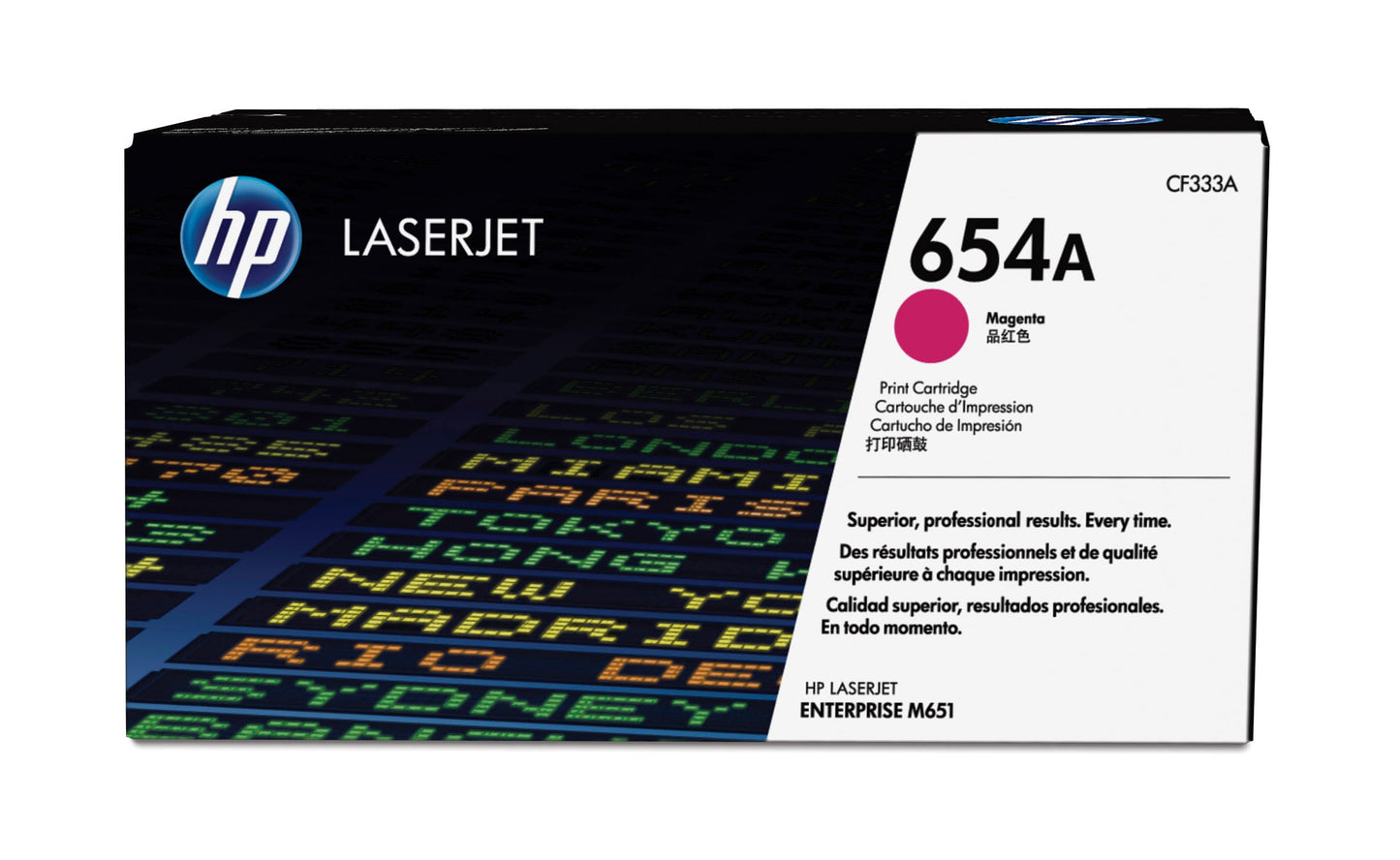 HP 654A MAGENTA LASERJET TONER CARTRIDGE