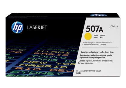 HP 507A YELLOW LASERJET TONER CARTRIDGE CE402A