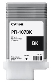 CARTUCHO INKJET PFI-107 BK NEGRO 130ML PARA PLOTTER IPF