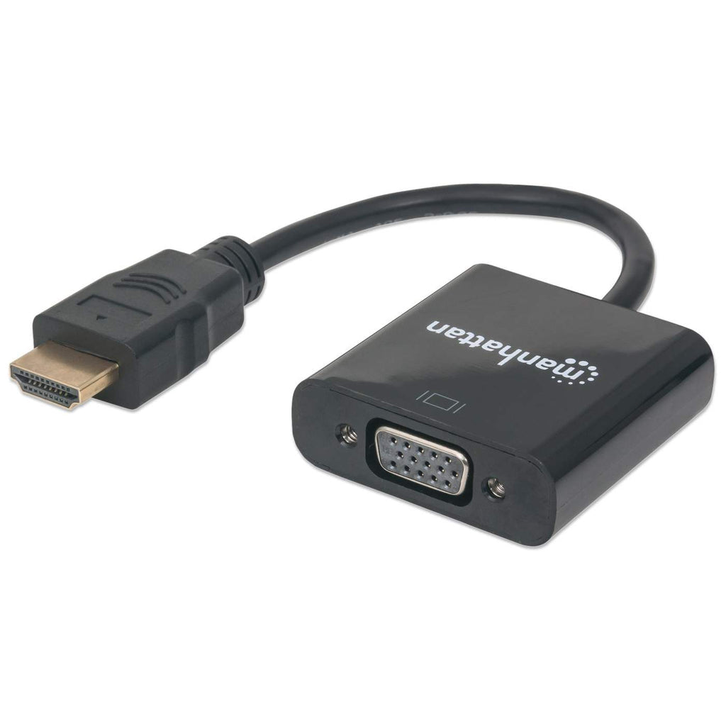 CABLE ADAPTADOR CONVERTIDOR HDMI A VGA HD15 1080P MACHO-HEMBRA