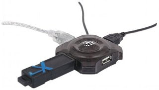 HUB USB 4 PTOS NEGRO ECONOMICO